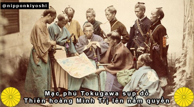 Mạc phủ Tokugawa sụp đổ. Thiên hoàng trở lại nắm&nbsp;quyền.